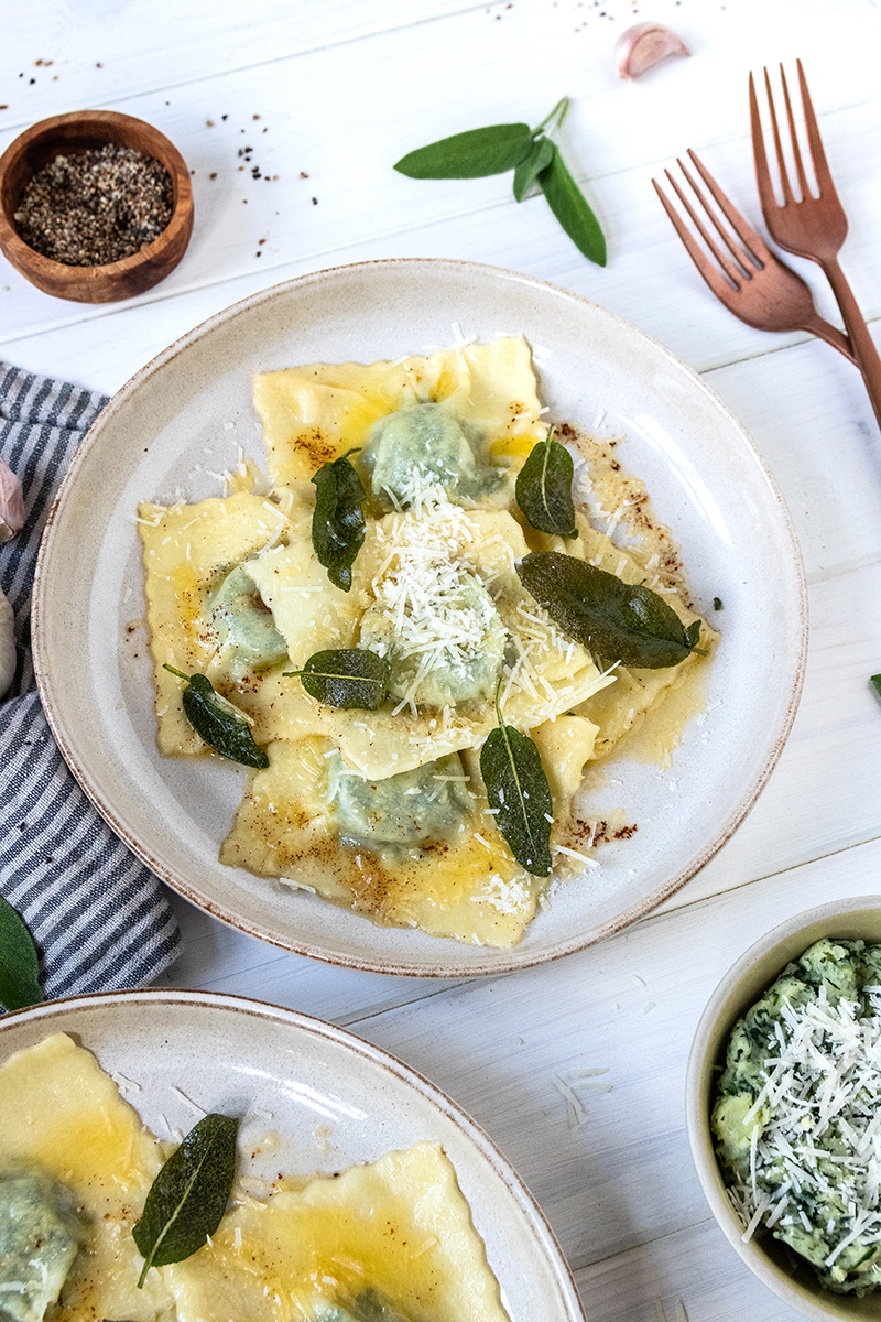 Fantastische Ravioli mit leckerer Kartoffel-Füllung.