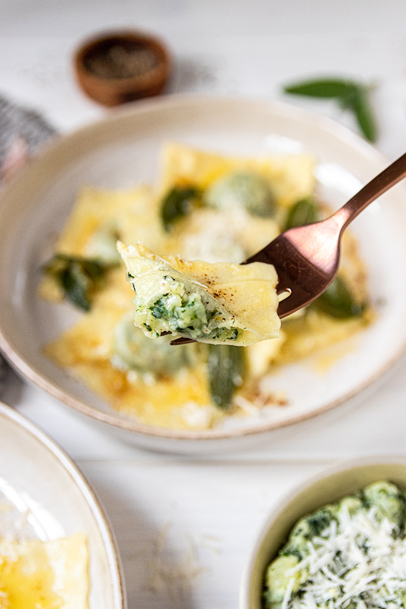 Gefüllte Ravioli selbstgemacht.