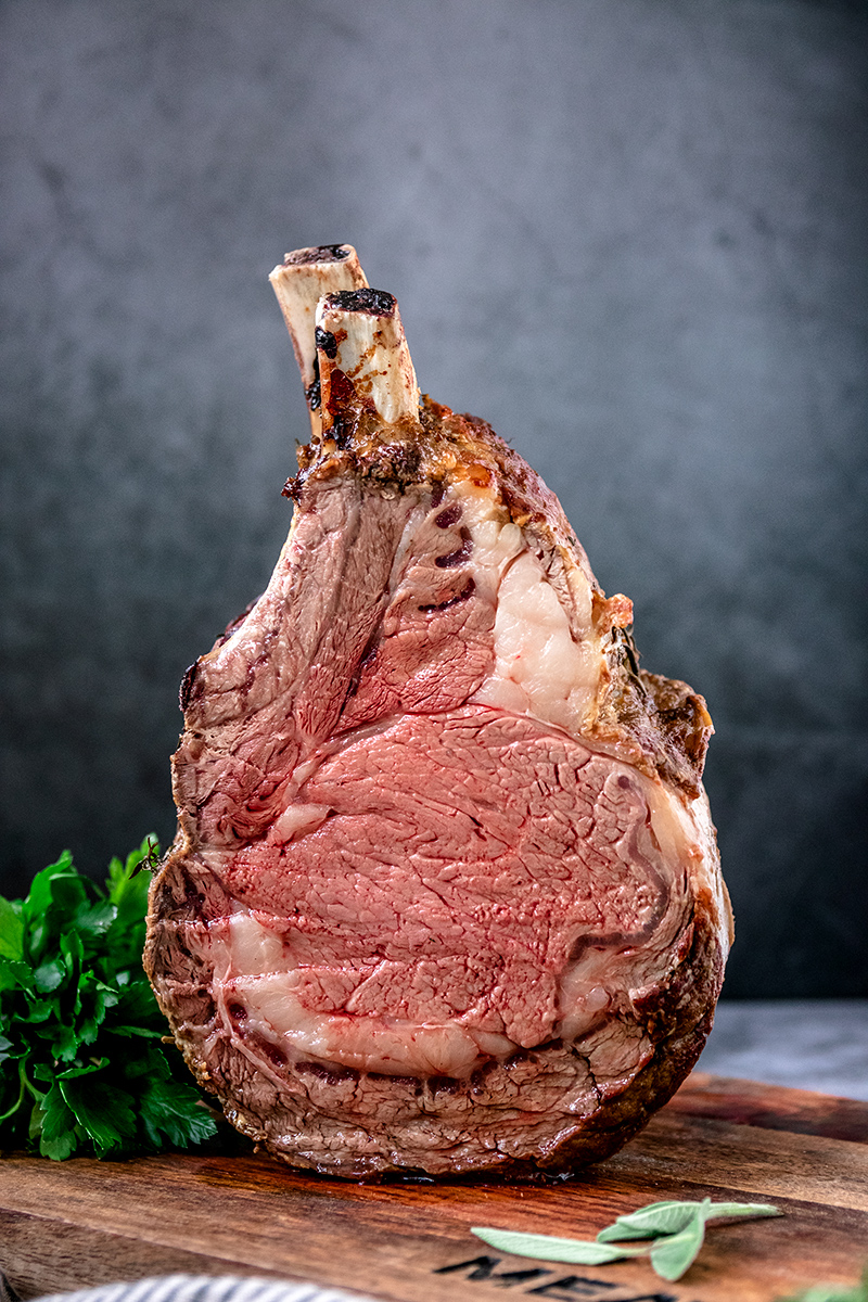 Cote de Boeuf rosa gebraten.