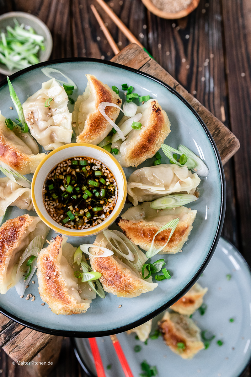 Japanische Gyoza selbstgemacht.