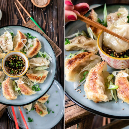 Rezept Gyoza selbstgemacht mit Schweinefleisch Füllung