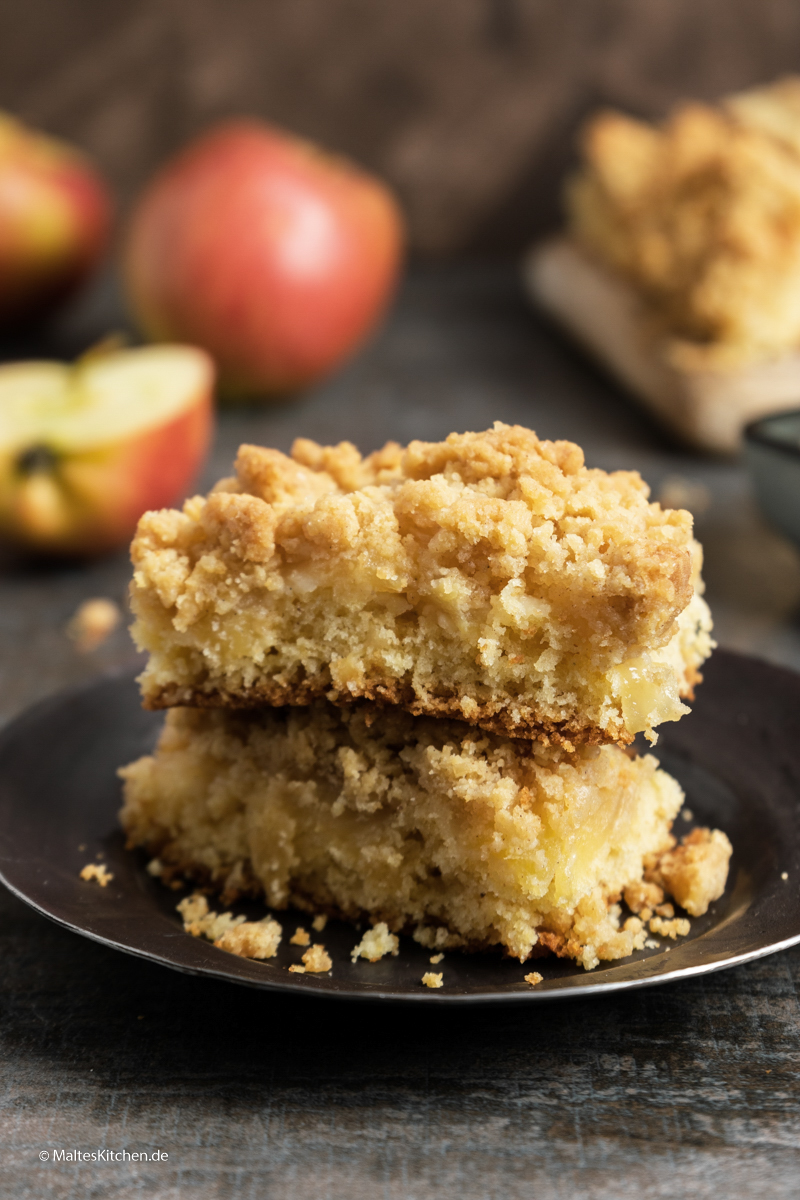 Streuselkuchen mit Äpfeln