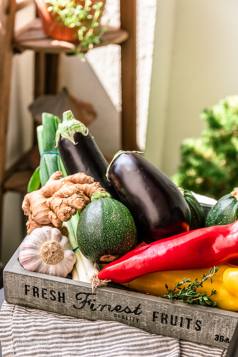 Das Gemüse für mein Ratatouille.