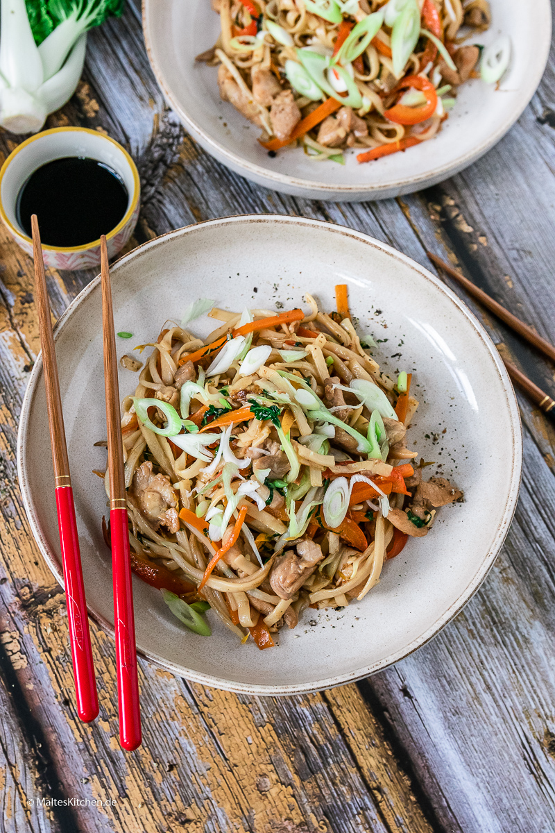 Leckere Chicken Chow Mein.