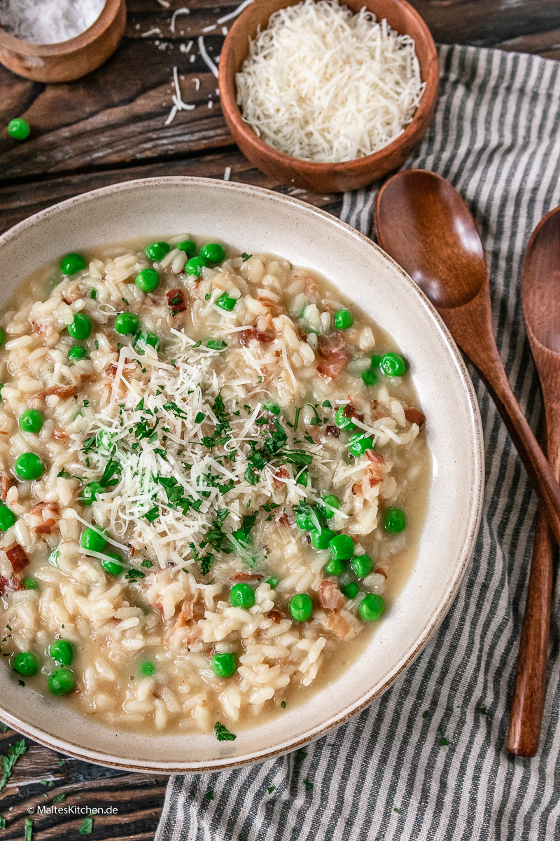 Risotto mit Pancetta.