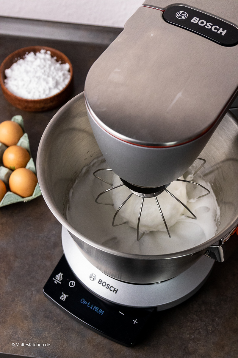 Baiser zubereiten mit der Bosch OptiMUM.
