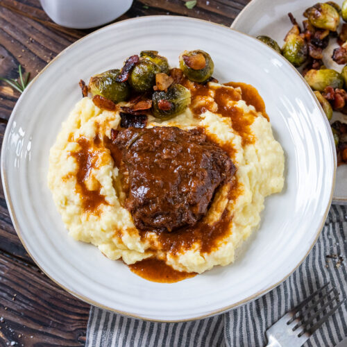 Rezept geschmorrte Kalbsbäckchen mit Sauce