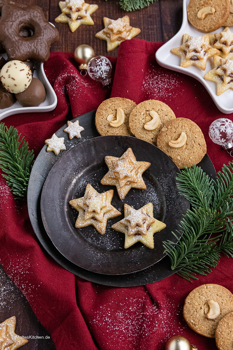 Zwei Lieblingsplätzchen für Weihnachten.
