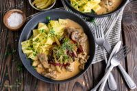 Rezept Rindergeschnetzeltes Stroganoff Art