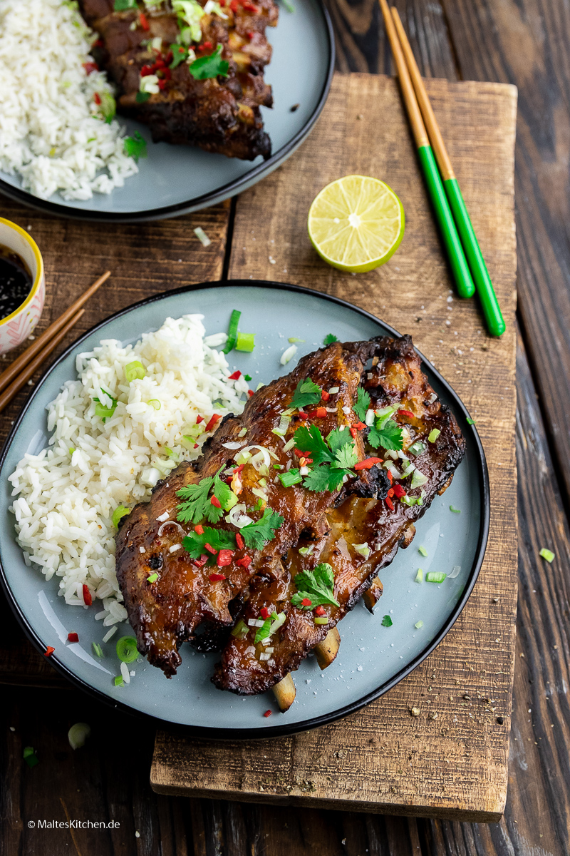 Leckere vietnamesische Spareribs.