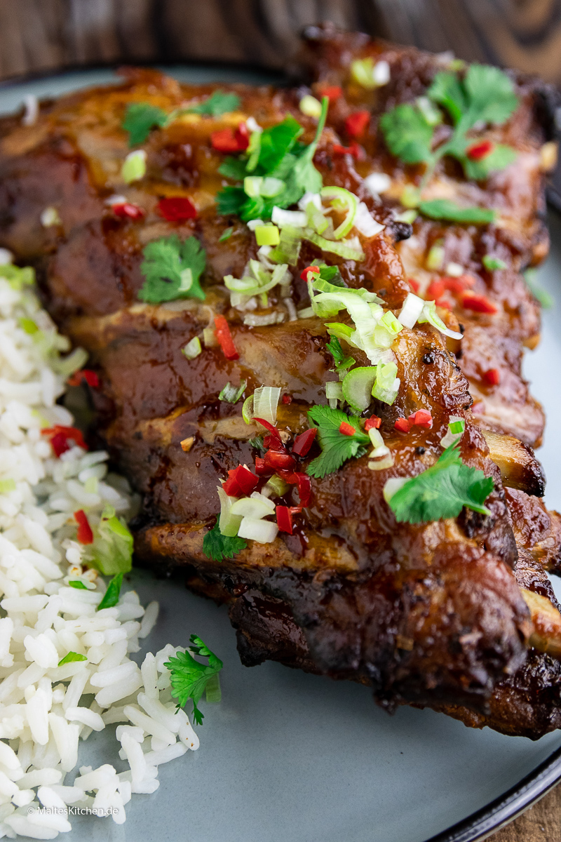 Unbedingt nachgrillen - die leckeren vietnamesischen Spareribs vom Grill.