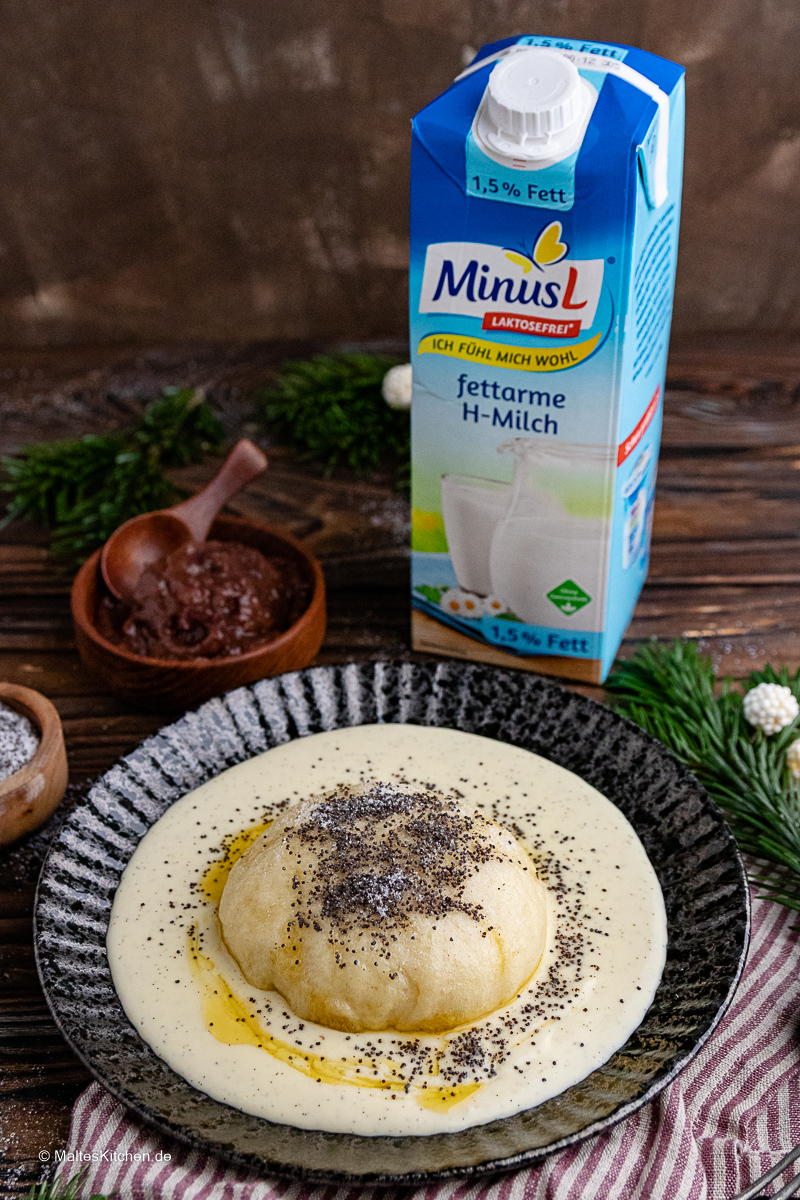 Leckere Vanillesauce. Ein Muss zum Germknödel.