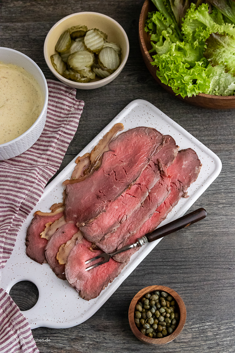 Saftiges Roastbeef.