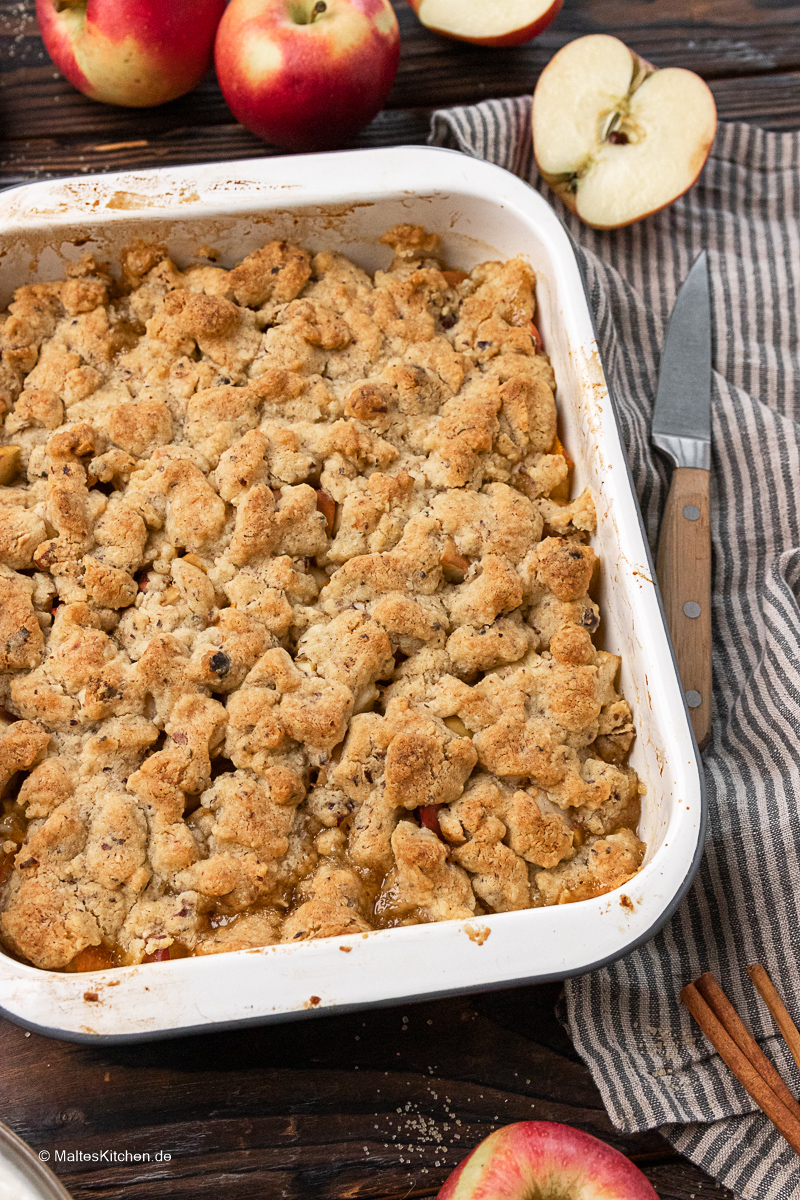 Apfel Crumble mit Streuseln