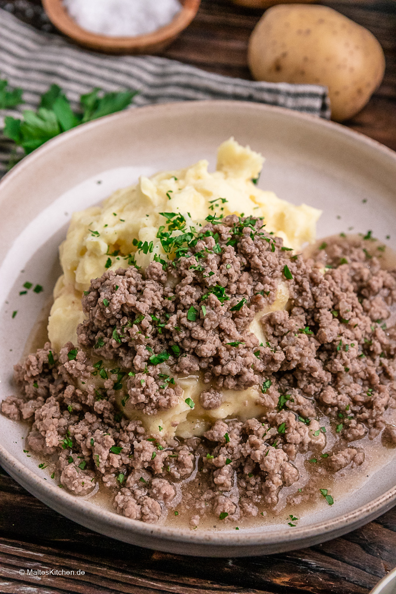 Einfach leckeres Hackfleisch mit Soße.
