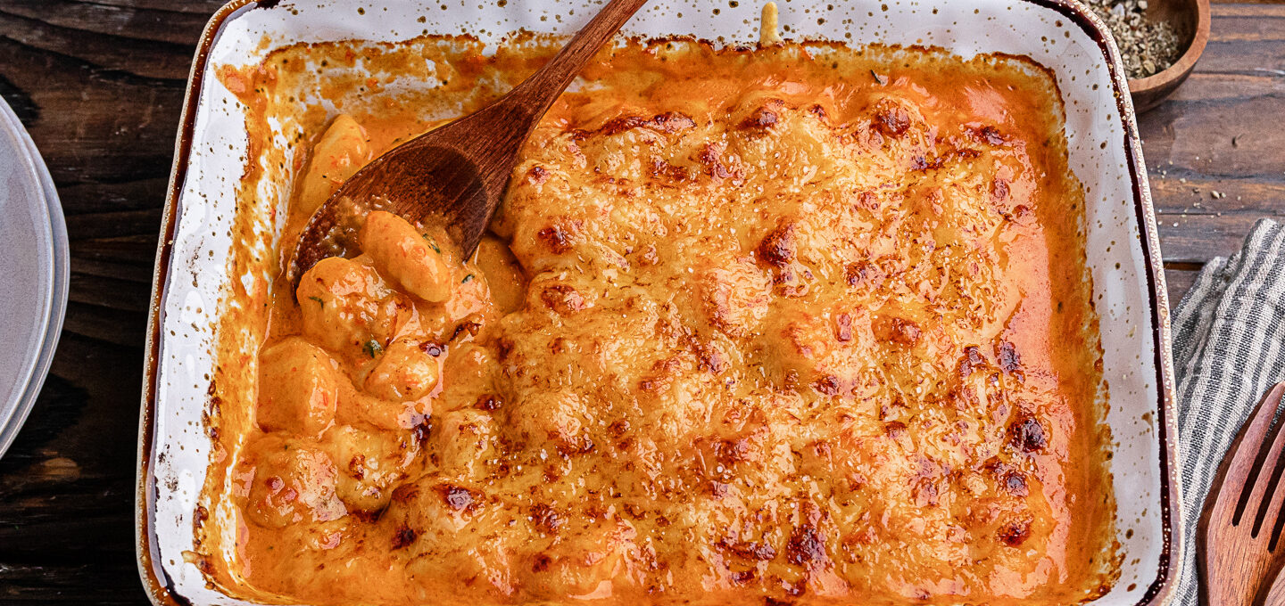 Rezept Gnocchi-Auflaug mit Paprikasauce
