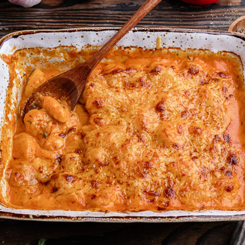 Rezept Gnocchi-Auflaug mit Paprikasauce