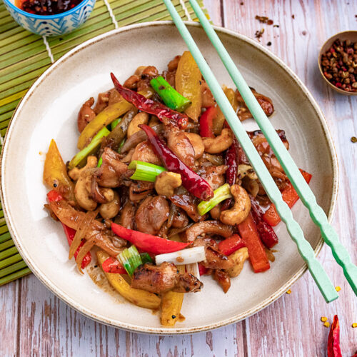 Rezept pikantes Hähnchen nach Szechuan Art