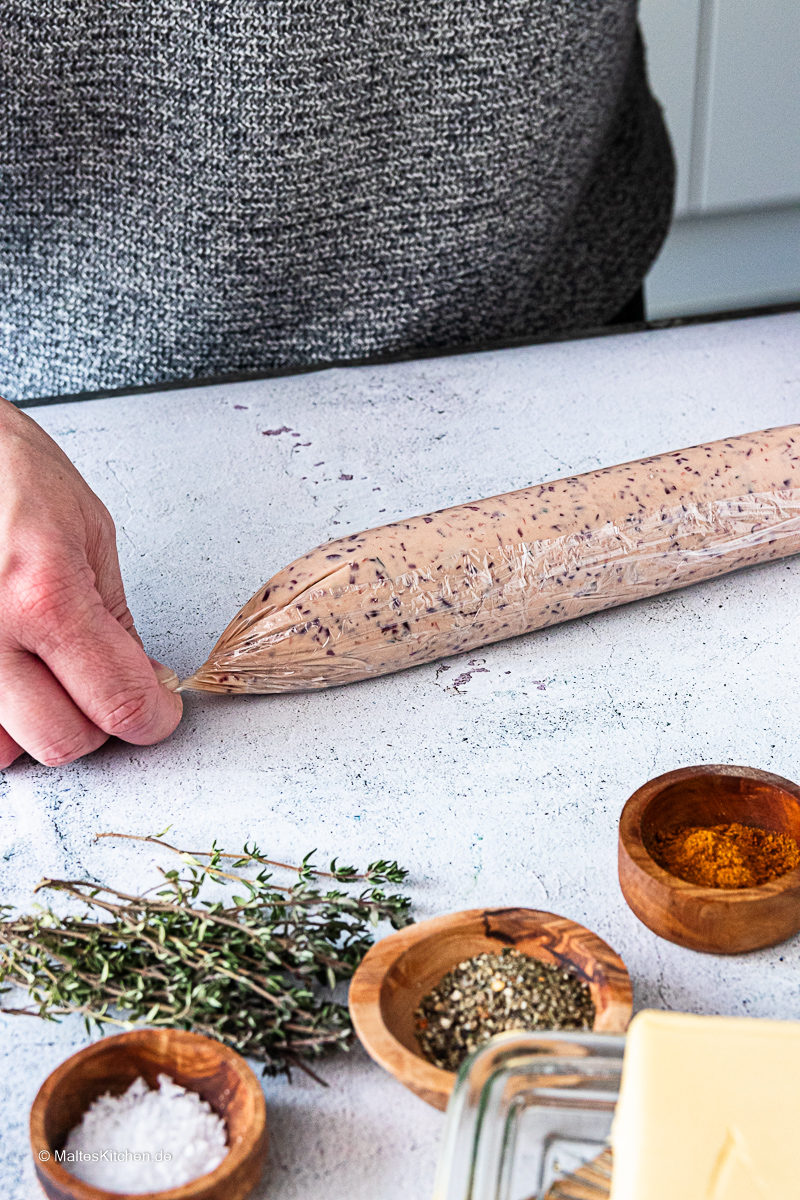 Rotwein-Schalotten-Butter - hausgemacht.
