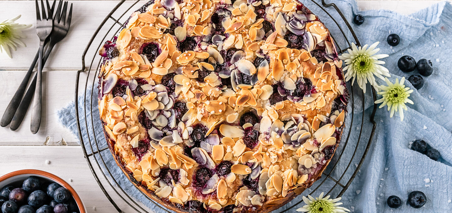 Rezept Blaubeer Butterkuchen mit Zuckerkruste