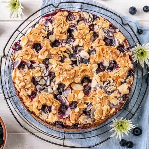 Rezept Blaubeer Butterkuchen mit Zuckerkruste