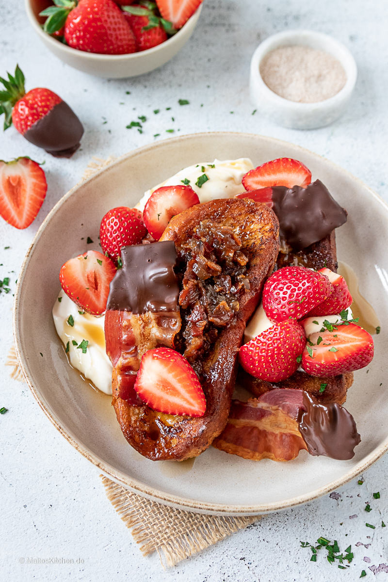 French Toast mit Bacaon-Jam