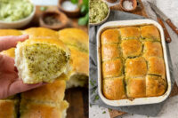 Rezept selbstgemachtes Knoblauchbrot mit Kräuterbutter