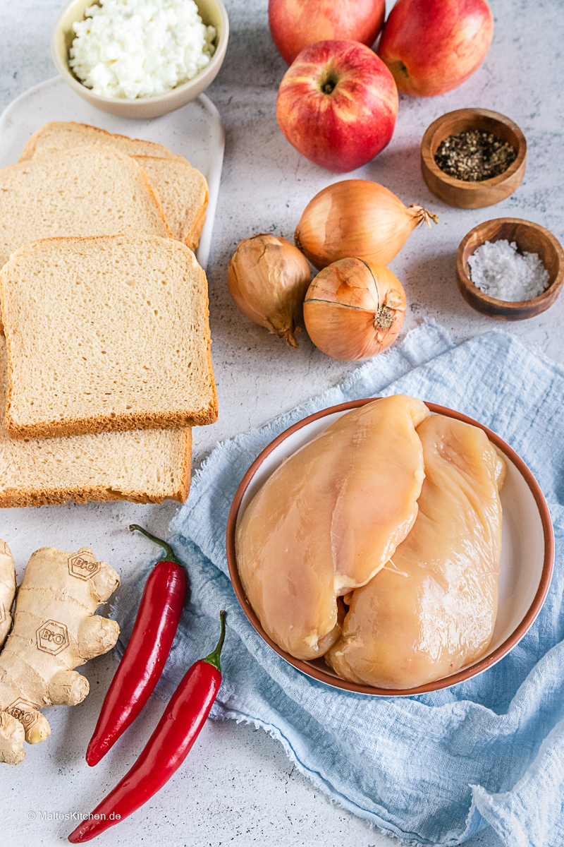 Zutaten für das Sandwich von Tim Mälzer.