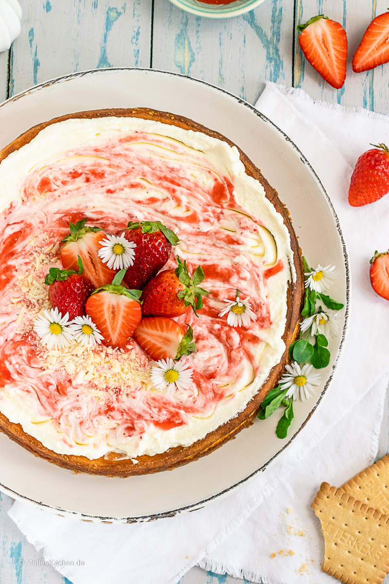 Mit frischen Erdbeeren schmeckt es extra gut!