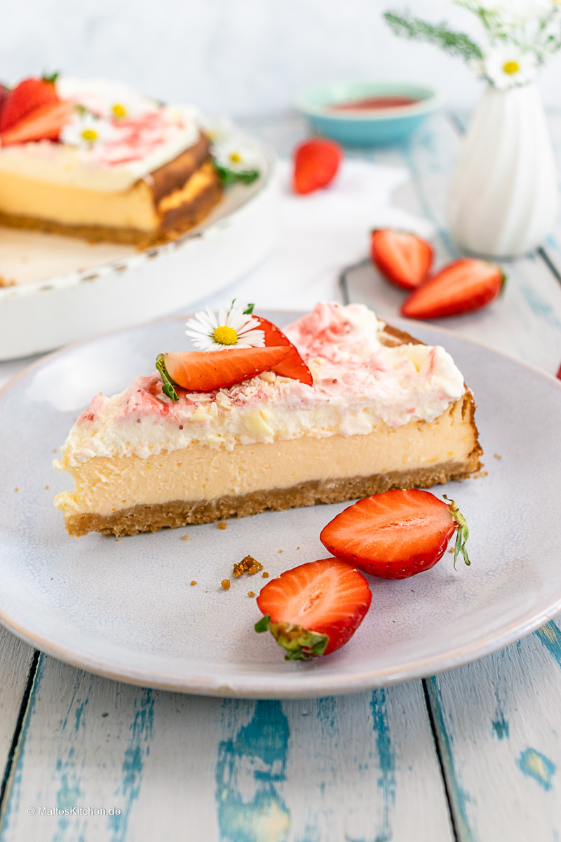 Ich liebe cremigen Käsekuchen!