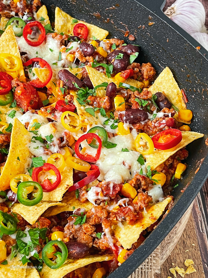 Einfache und leckere Nachopfanne.