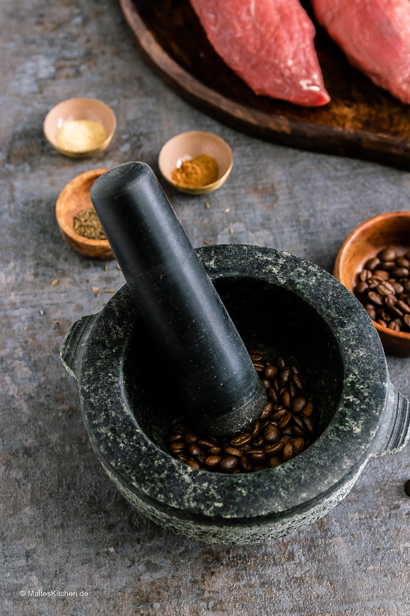 Kaffeebohnen für meinen Kaffee-Rub.