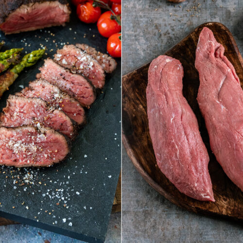 Rezept Teres Major Steak mit Kaffeekruste, Spargel und gegrillten Tomaten