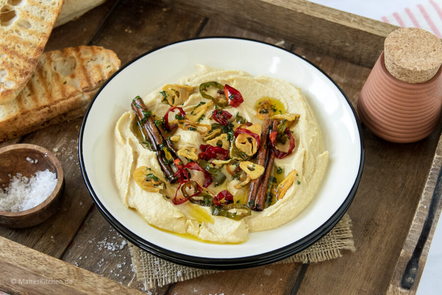 Rezept Hummus nach Ottolenghi mit Chili, Knoblauch und Ingwer