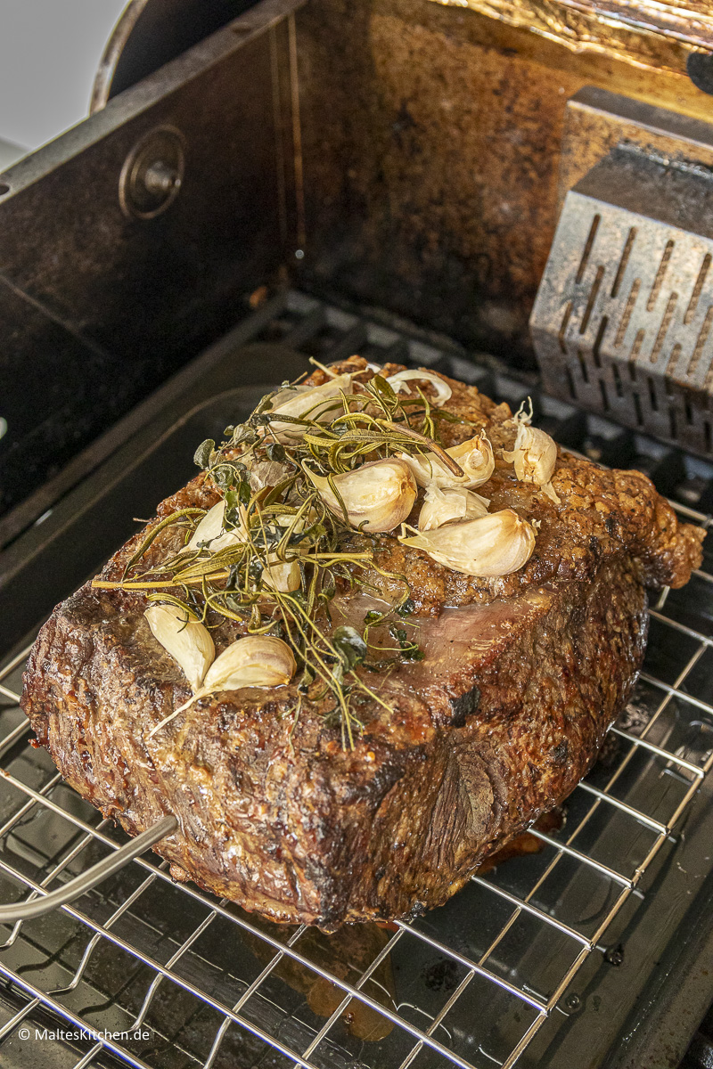 Saftig gegrilltes Roastbeef.