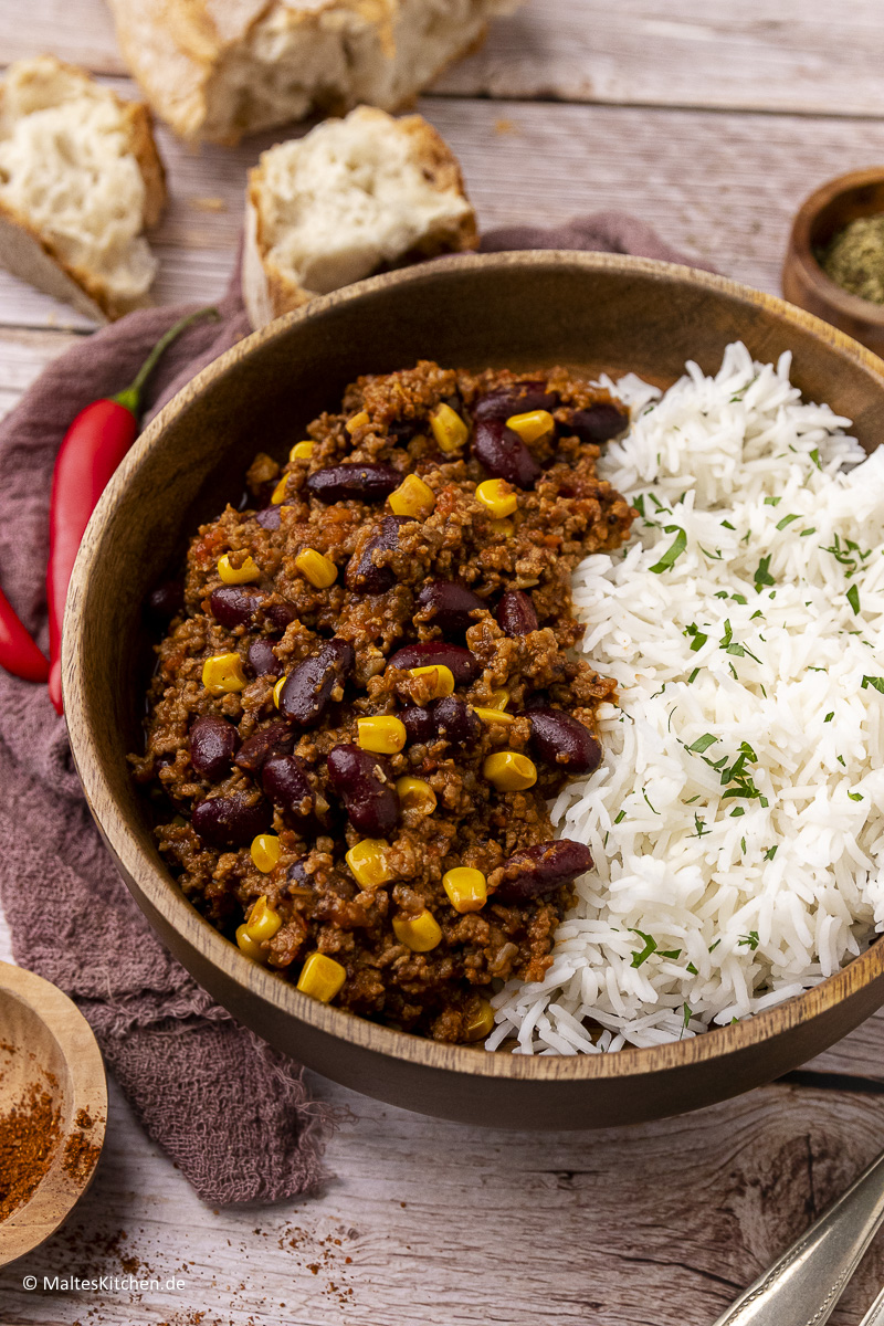 Chili con Carne mit Rinderhack.