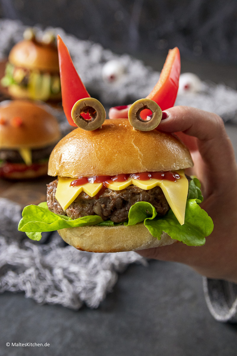 Super leckerer Halloween Burger