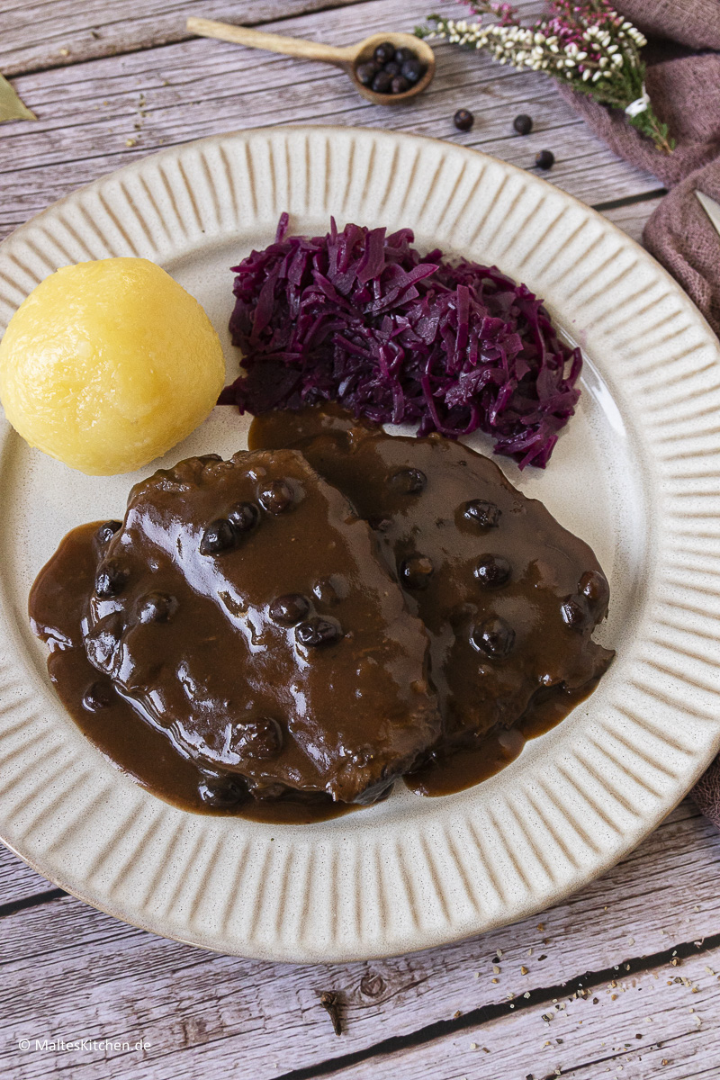 Leckerer Sauerbraten mit toller Sauce.