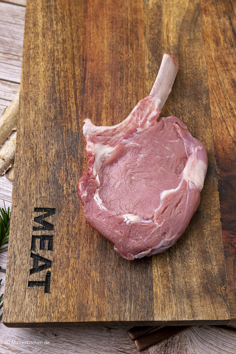 Das Tomahawk-Steak vom Kalb.