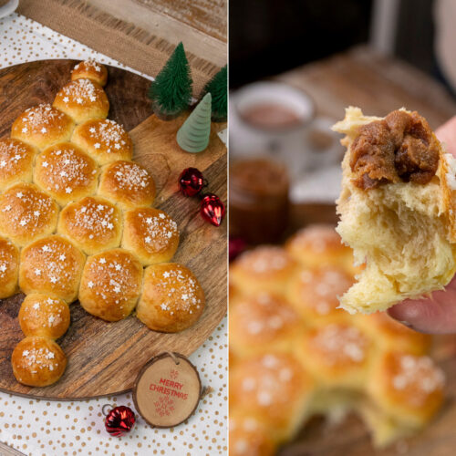 Rezept Tannenbaum-Brioche mit Spekulatius-Aufstrich