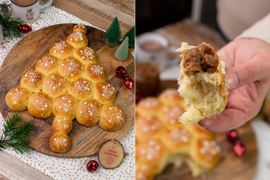 Rezept Tannenbaum-Brioche mit Spekulatius-Aufstrich