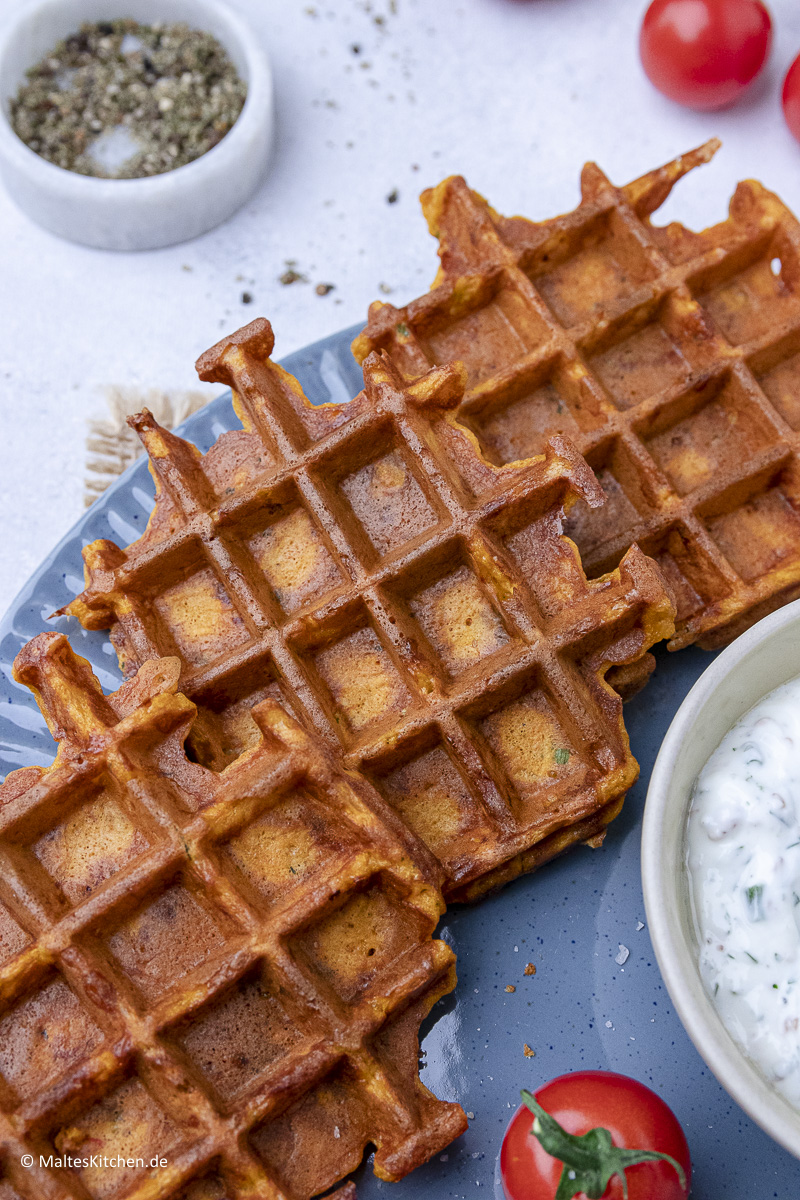 Super leckere Gemüsewaffeln.