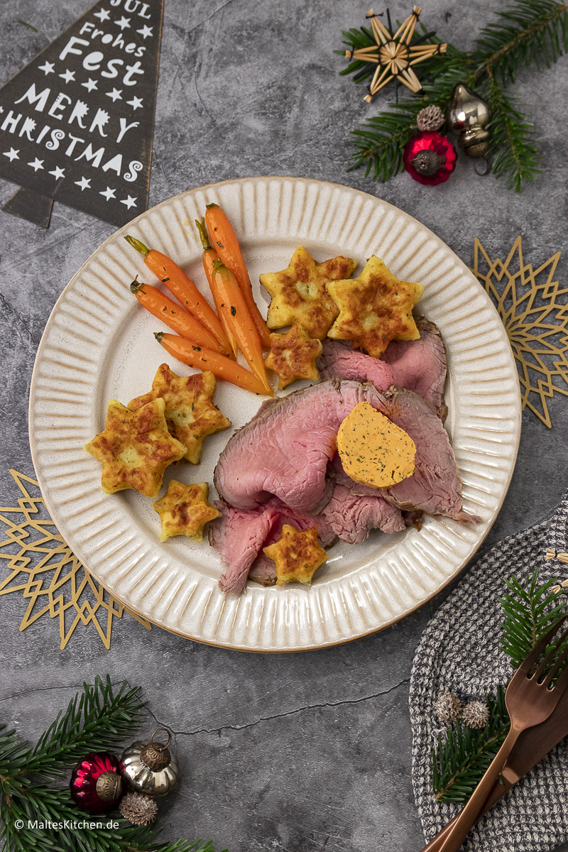 Mein Roastbeef Braten für Weihnachten.