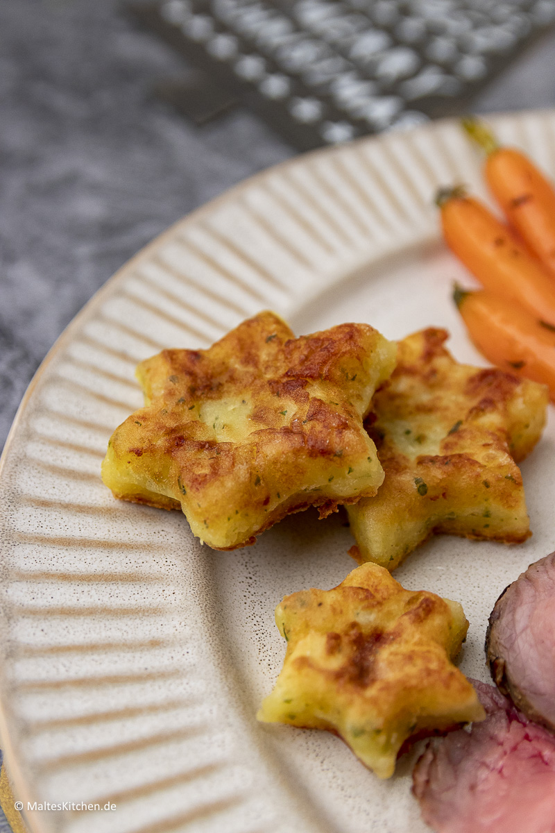 Gebratene Kartoffeltaler.