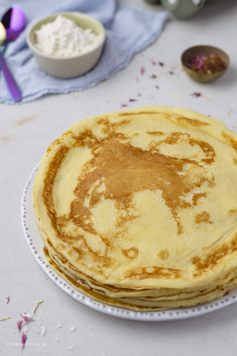 Fluffig Pfannkuchen. Zart und lecker.