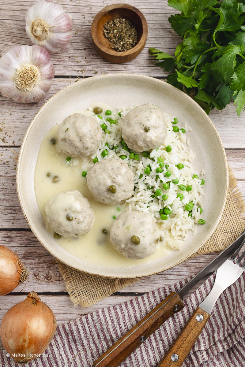 Leckere Königsberger Klopse.