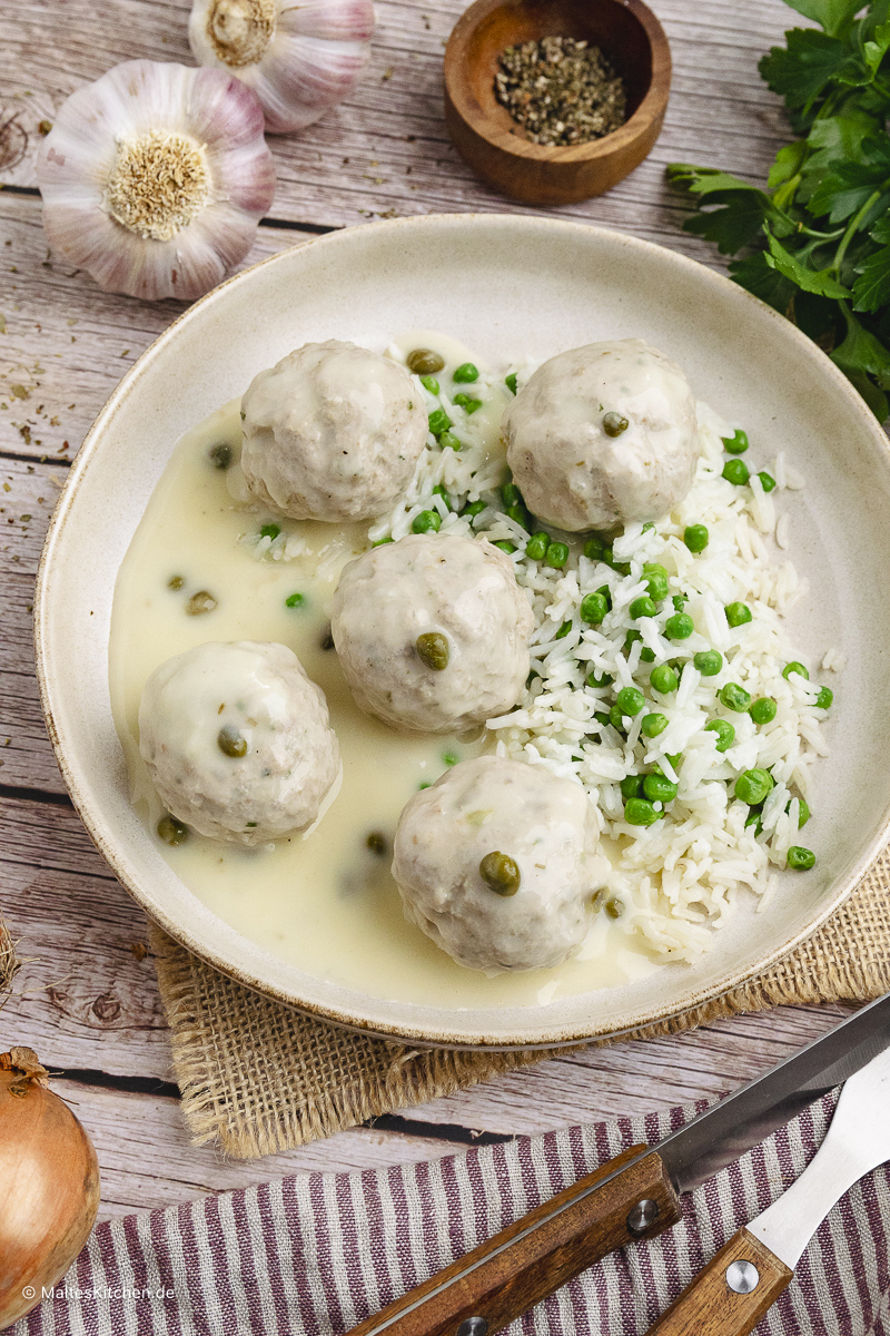 Leckere Königsberger Klopse.