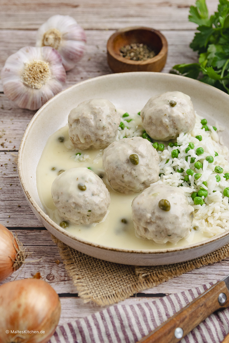 Leckere Königsberger Klopse.