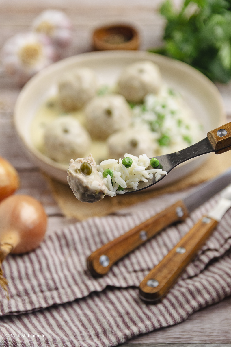 Leckere Königsberger Klopse.