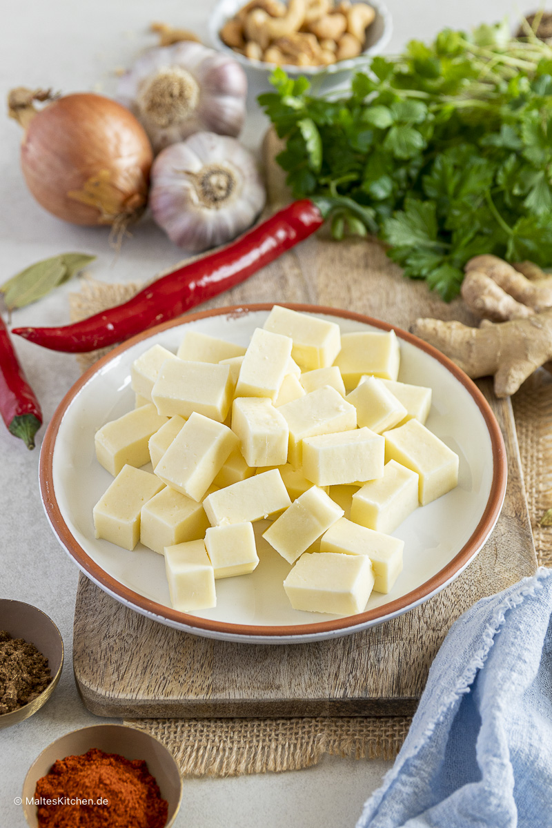 Leckerer indischer Paneer